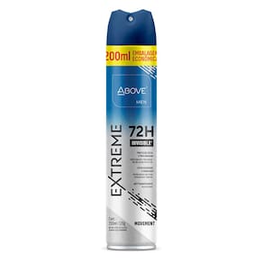 Desodorante Above Men Extreme Invisible Movement Aerossol Antitranspirante 72h 200ml
