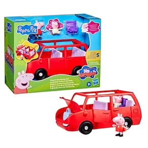 Veículo e Figura Peppa Pig com Evie Carro Vermelho da Família - Hasbro G0541
