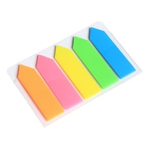 100 Folhas Post It Transparente Colorido Marcador De Pagina