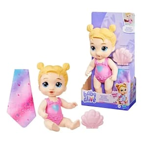 Baby Alive Brincadeira de Sereia Loira - Hasbro