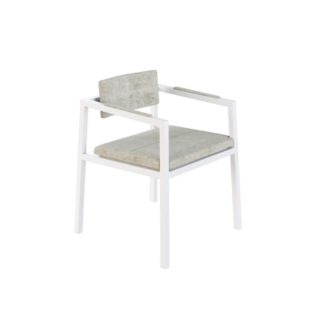 Poltrona Noah Fixa C/4 Pés 78 X 60,5 X 60,5 Cm Pés Brancos. Lautrec Off White Lautrec Off White