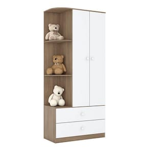 Guarda Roupa Infantil Amarelinha 2 Portas Rústico Branco – Henn