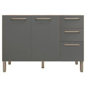 Balcão De Pia Mad Versalhes 120 Cm Freijó Gris - Kits Paraná