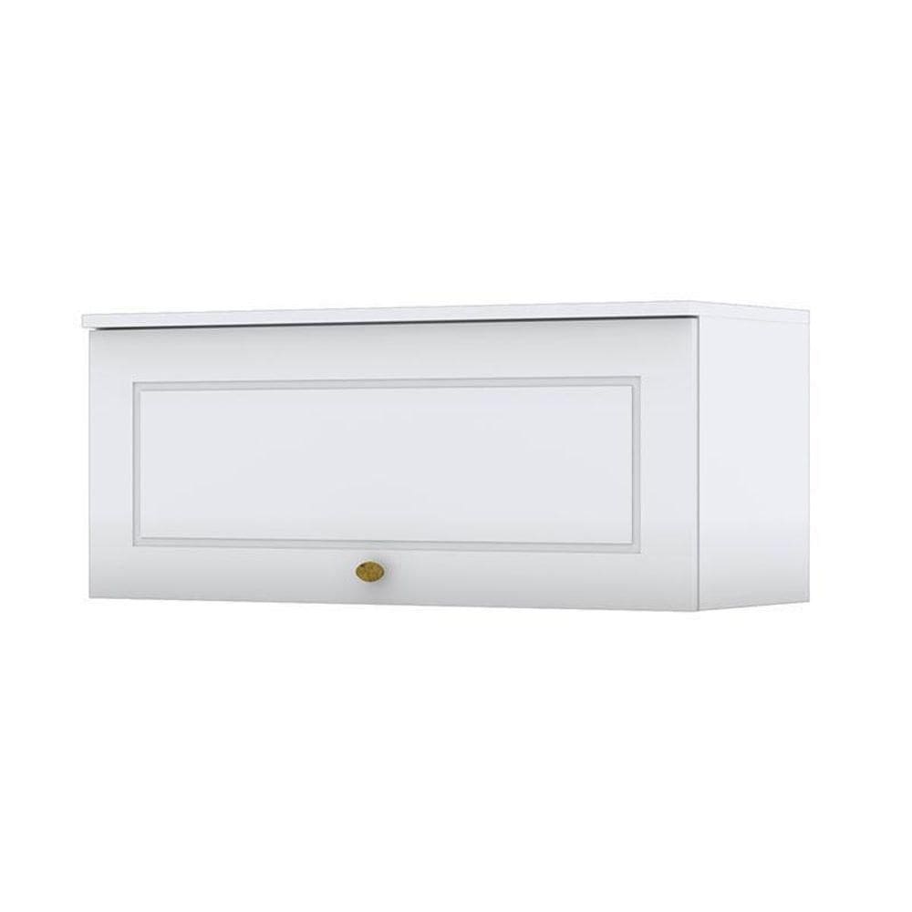 Armário Aéreo 1 Porta Basculante 80 Cm Nova York Branco – Henn