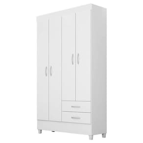 Guarda Roupa Infantil Astro Branco Brilho Rosa – Demóbile