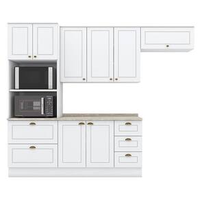 Cozinha Modulada Nova York 4 Peças Branco Com Tampo Calcare – Henn