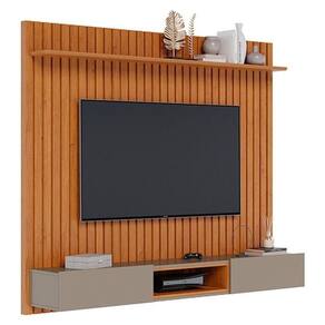 Painel Para Home Suspenso Ripado Loft Nature Gianduia - Imcal