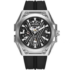 Relógio Masculino Automático Esportivo Pulseira De Silicone Impermeavel Preto