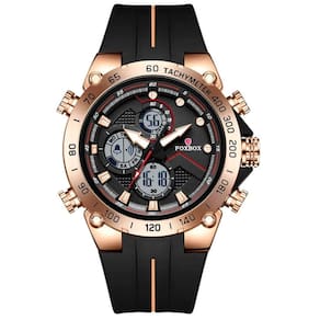 Relógio Masculino Militar Esportivo Dual Display A Prova D´agua Preto Dourado