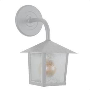 Kit 4 Arandela Colonial Nina Quadrada Vidro Pontilhado E27 Bivolt Branco