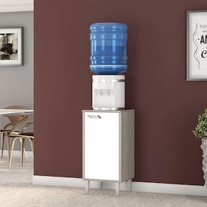 Balcão Multiuso Porta Filtro Com 1 Porta Estonia Elmo/branco Hr Móveis