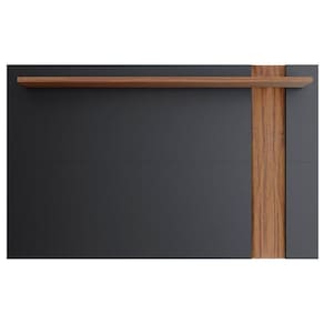 Painel Para Suspenso Extensivo Leme Preto Acetinado Noce Milano - Colibri