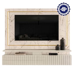 Estante Home Theater Suspenso Gaia Calacata Off White – Madetec