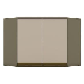 Armário Aéreo évelin Canto Obliquo 2 Portas 67 Cm Duna Cristal – Henn