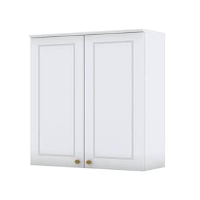 Armário Aéreo 2 Portas 80 Cm Americana Branco – Henn