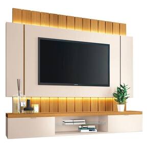 Painel Para Home Suspenso Illusion Off White Cinamomo - Hb Móveis