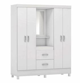 Guarda Roupa Infantil Lord Branco Rosa - Demóbile