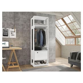 Guarda Roupa Modulado Ambiente Titan Com Porta Branco - Móveis Leão