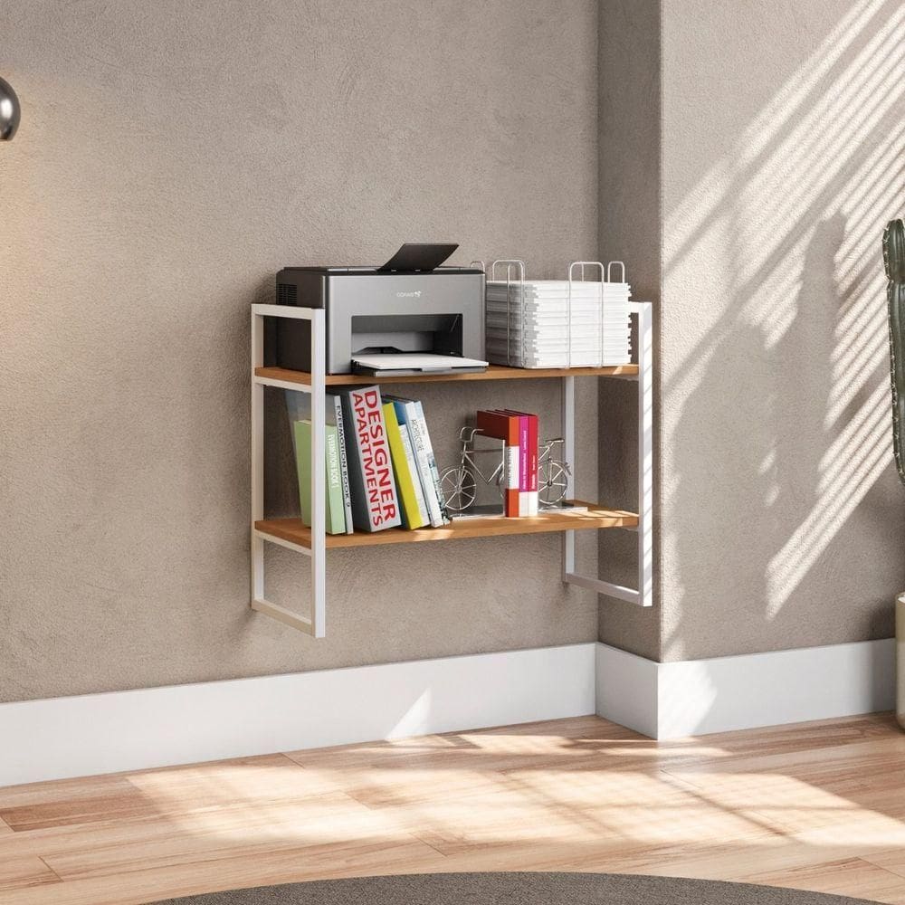 Nicho Kappesberg Industrial 2 Prateleiras 60x72cm Canela/branco