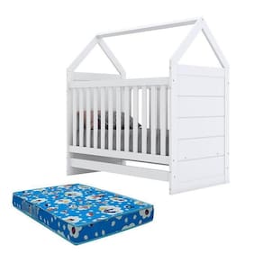 Berço Montessoriano Americano Branco Com Colchão Ortobom – Henn