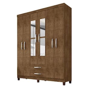 Guarda Roupa Casal Modena Com Espelho 6 Portas Malbec - Incorplac
