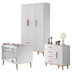 Quarto De Bebê Ludmila Branco Bétula – Carolina