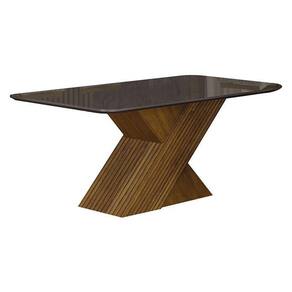 Mesa De Jantar Ilhéus 180x90 Freijó Decor Chumbo – Leifer Móveis