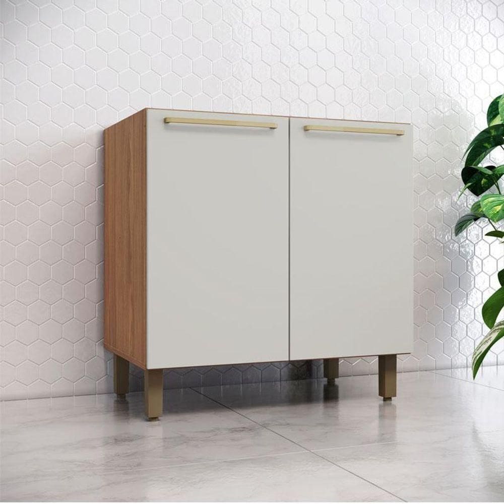 Balcão 2 Portas 80 Cm Requinte Nature Areia – Henn