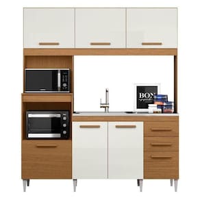 Kit Cozinha Camila 2001590 Atacama Off White - Aramóveis