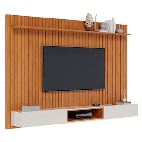 Painel Para Home Suspenso Ripado Loft Nature Off White - Imcal