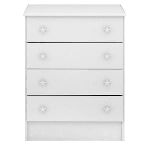 Cômoda Infantil 103 Doce Sonho Branco Brilho - Qmovi
