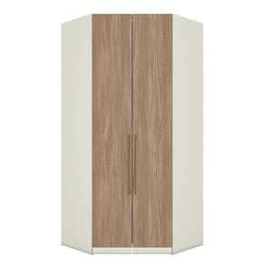 Armário De Canto Closet 2 Portas Seletto Areia Jequitibá - Henn