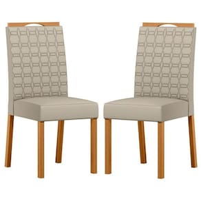 Cadeira Para Mesa De Jantar Mariana Kit 2 Peças Ype Veludo Nude – New Ceval