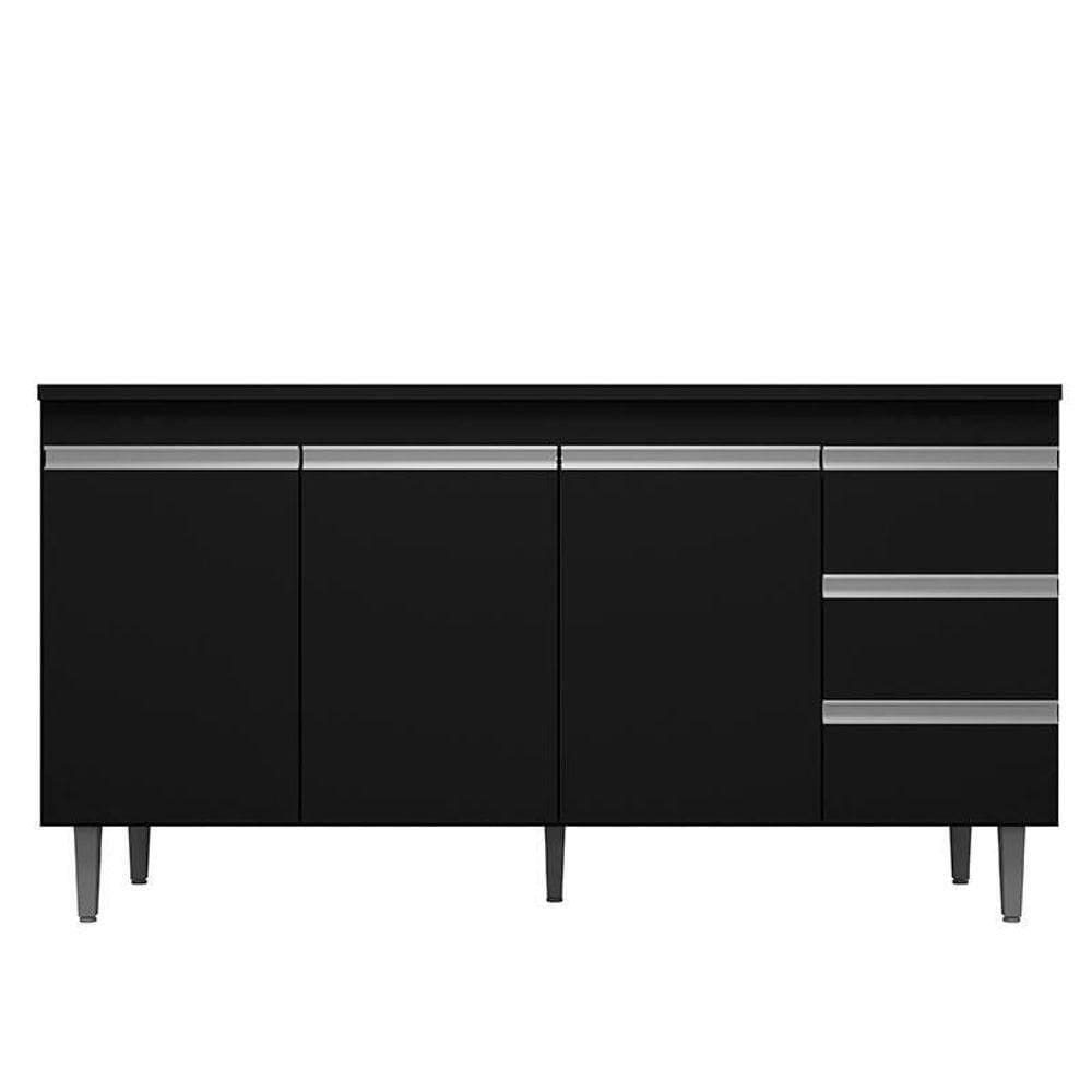 Balcão De Pia Andréia 160 Cm Preto – Ajl