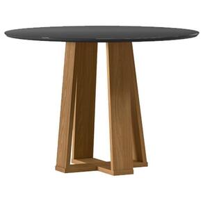 Mesa De Jantar 100x100 Cm Isabela Com Vidro Ype Preto – New Ceval