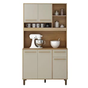 Armário De Cozinha Ametista Cinamomo Off White - Valdemóveis