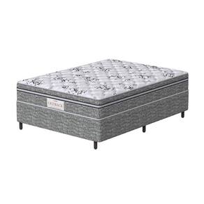 Conjunto Box Casal Mola Ensacada Prodormir New Cinza