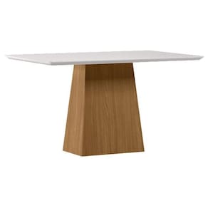 Mesa De Jantar 135x90 Cm Barbara Com Vidro Ype Off White – New Ceval