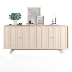 Aparador Para Sala Buffet Mercuri Off White – Dj Móveis