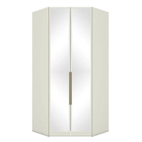 Armário De Canto Closet 2 Portas Com Espelhos Predileto Areia - Henn