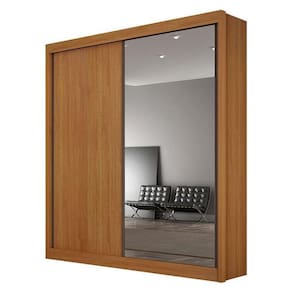Guarda Roupa 2 Portas Com Espelho Gold Cinamomo – Leifer Móveis