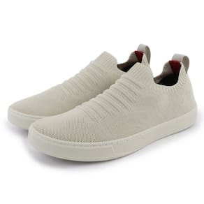 Tenis Calce Facil Knit Meia Tecido Masculino Leve Casual Sola Reta de Borracha Moderno Resistente