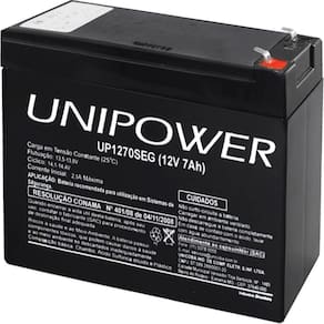 Bateria 12v 7,0 Ah(up1270seg)f187, Destinada Ao Mercado...