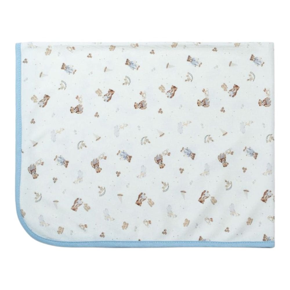 Cueiro Bebê Estampado Suedine Sweet Dreams Azul - Hug