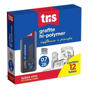 Caixa Minas Grafite Tris - 0.7mm 2b C- 12 Tubos