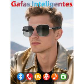 Óculos inteligentes SACOSDING Bluetooth Music Call AI Voice Assistant