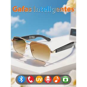 Óculos de sol inteligentes SACOSDING Bluetooth 5.4 Music Call AI Voice