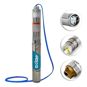 Motobomba Caneta Claw Submersa 2,5`` 3/4cv P/ Poço Até 80m 220v