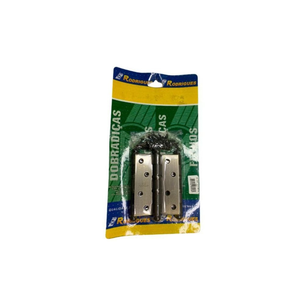 Cartela Dobradiças 3 Unidades 4x3 Rf 5535 Aço Envelhecido