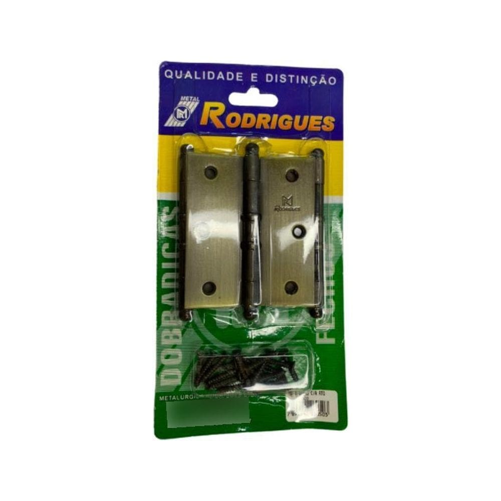 Cartela Dobradiças 3 Unidades 3.1/2x3 Md 5296 Aço
